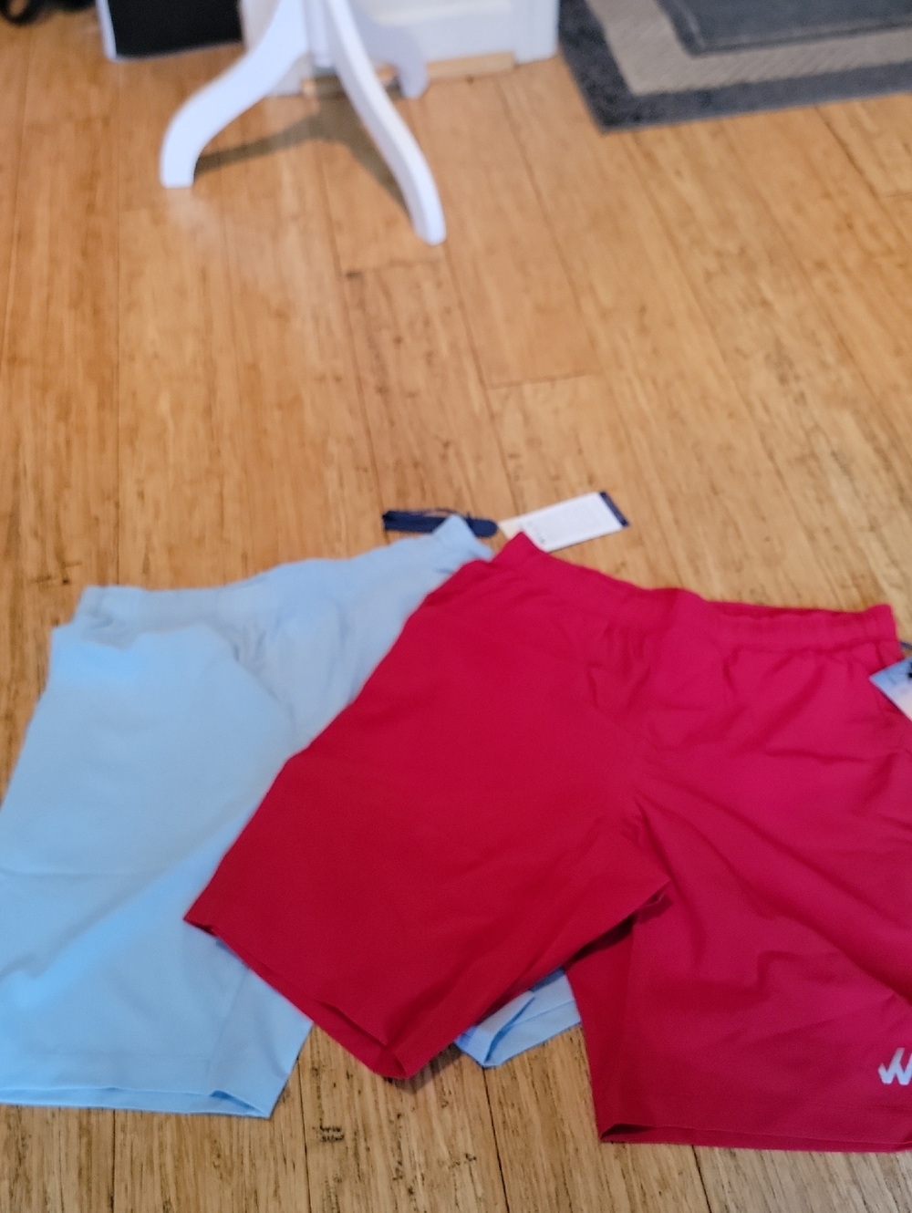Willys Active Shorts - Red and Light Blue